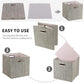 Storage Bins 11×11 Foldable Storage Cubes Boxes Container Closet Organizer Shelf Cabinet Bookcase (4 Count)