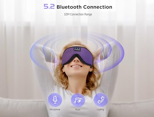 Sleep Mask with Bluetooth Headphones Bluetooth Sleep Mask Sleep Headphones
