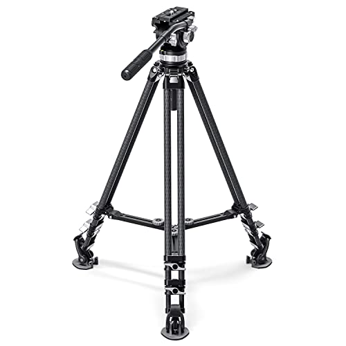 LVC 193C Carbon Fiber Twin Leg Video Tripod+BV