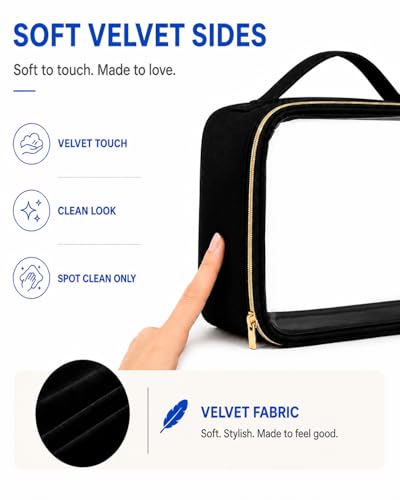 Clear Makeup Bag Travel (3 Count)