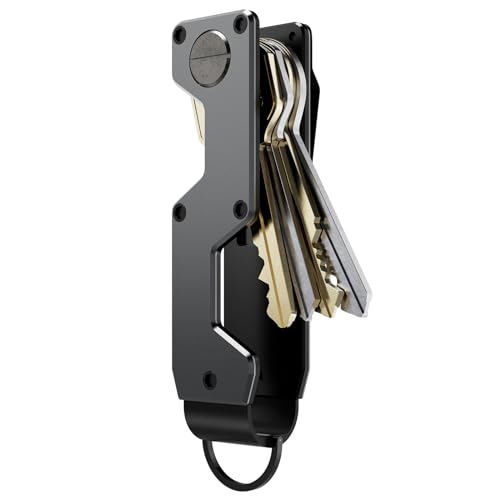 Key Organizer Compact Key Holder Metal Key Chain Minimalist key case key holder for keychain Secures 1