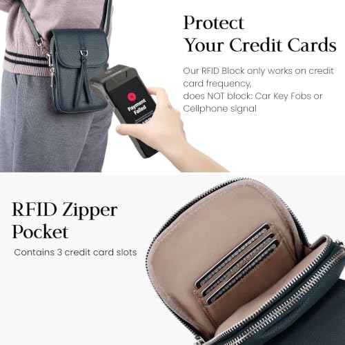 Genuine Leather Small Crossbody Bags for Women Travel Phone Purse