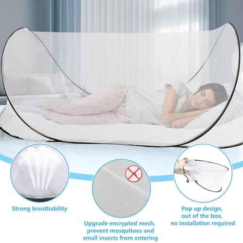 2 Pcs 78*31*23 Inch Large Pop Up Mosquito Net