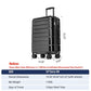 Carry On Luggage 22x14x9 Airline Approved Hardshell Carry On Suitcases with Wheels Travel Rolling 20 Inch Luggage with Cup Holder for Men Women