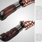Folding Umbrella Real Wood Handle Kimono Burgundy