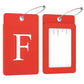 2 Pack Initial Luggage Tags for Suitcases Airplane Travel Essentials (2 Count)