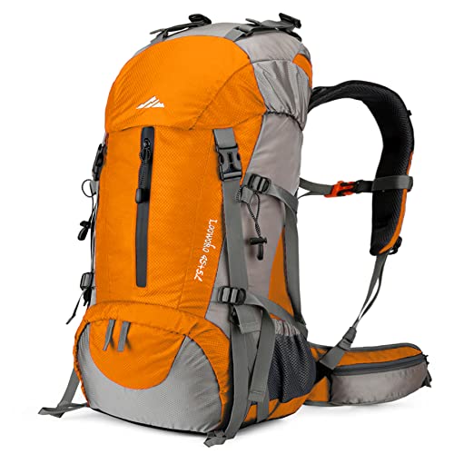 50L Hiking Backpack with Rain Cover for Both Men & Women