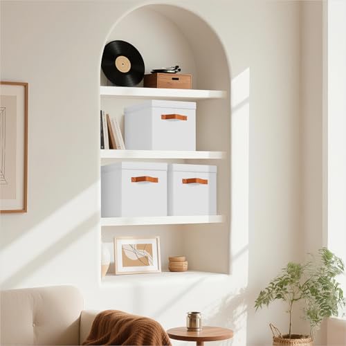 Storage Bins with Lids (6 Count)
