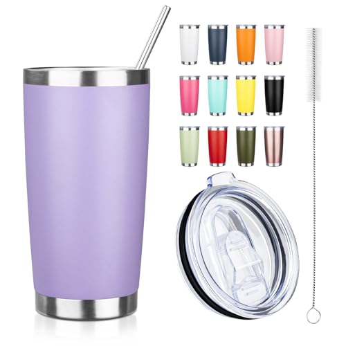 20oz Tumbler with Straw and Brush