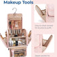 Makeup Bag for Women with Hanging Hook