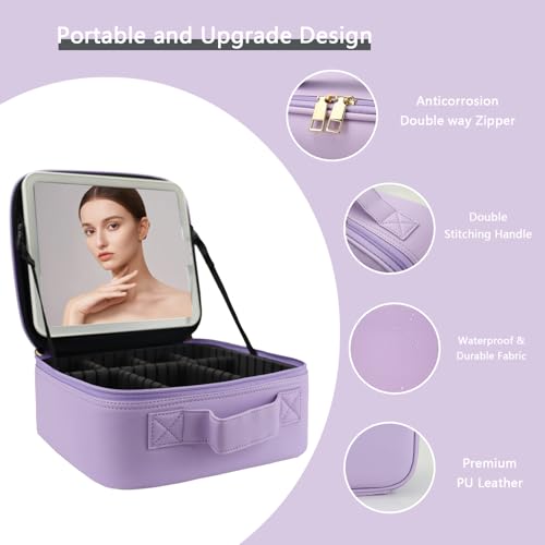 Makeup Bag with Led Mirror