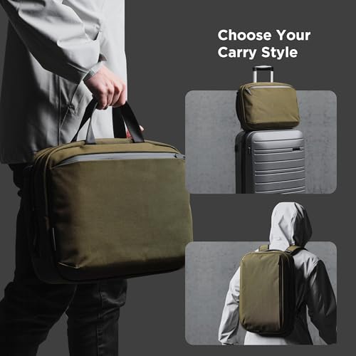Elements Tech Brief Pro 12L Laptop Briefcase Backpack Green