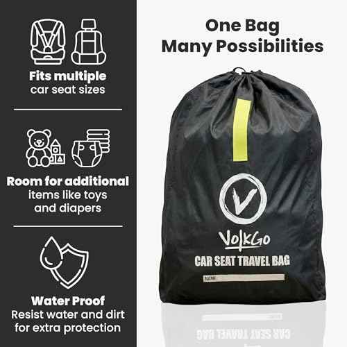 Car Seat Travel Bag for Air Travel with Padded Backpack Straps