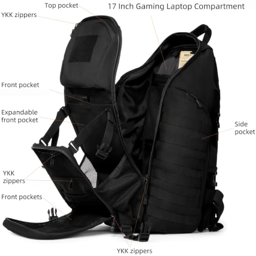 52L 1050D Heavy Duty Tactical Backpack
