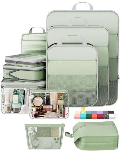 11 Set Compression Packing Cubes for Travel Essentials (11 Count)