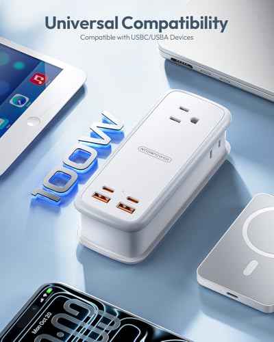 100W GAN Ultra Travel Power Strip (7 Count)