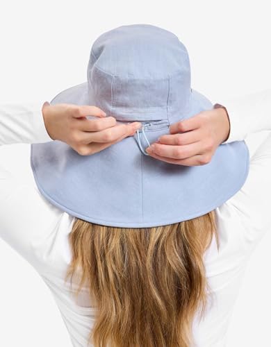 Women's Ultra Wide Cotton Linen Hat UPF 50+