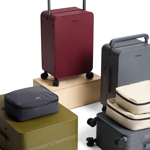 Balance 24" Wide Handle Suitcase Hardside Zipperless Luggage Grey
