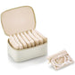 Jewelry Travel Organizer with Clear 8 Velvet Bags