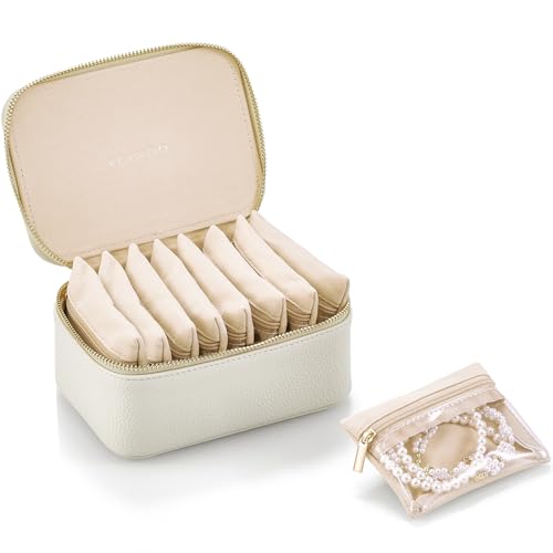 Jewelry Travel Organizer with Clear 8 Velvet Bags