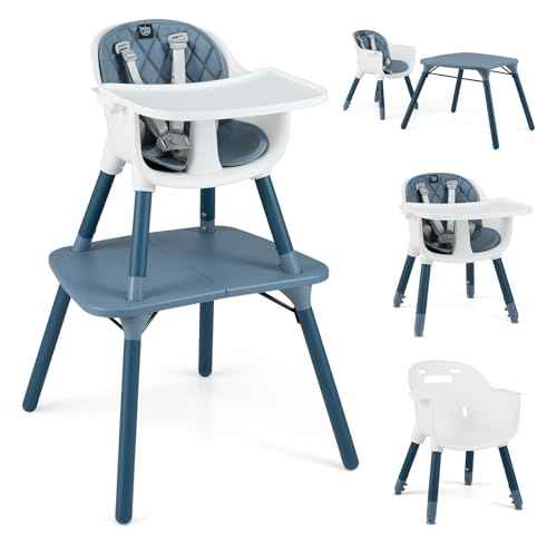 High Chair 5 in 1 Convertible Highchair for Babies & Toddlers