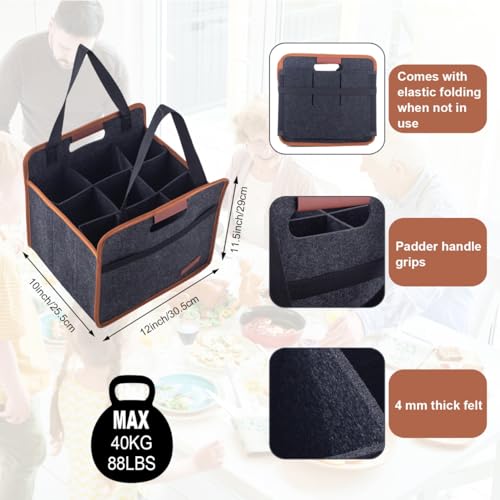 9 Bottle Wine Carrier Tote Bag