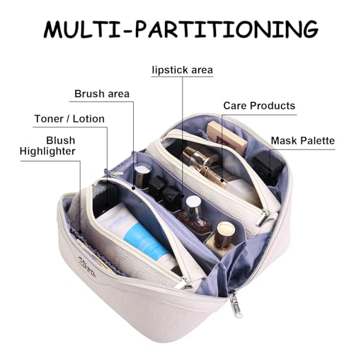 Travel Makeup Bag Cosmetic Bags for Women (3 Count)