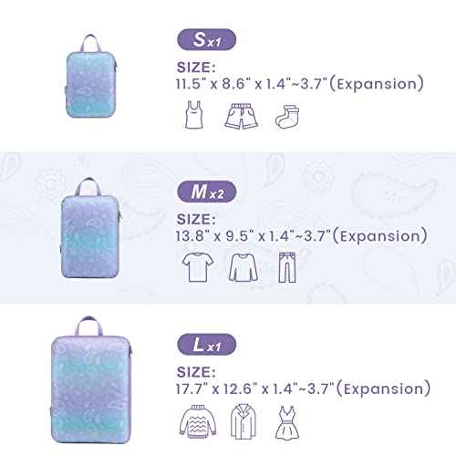 Compression Packing Cubes for Travel (4 Count)