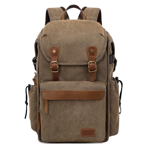 Vintage Canvas Camera Backpack