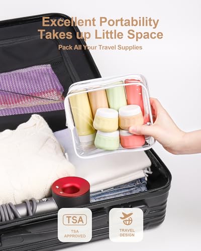 Travel Bottles for Toiletries 8 Pack (8 Count)