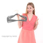 Gray Velvet Hangers 50 Pack Non Slip Heavy Duty Rose Gold Hooks (50 Count)