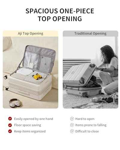 Expandable Top Opening 28 Inch Checked Luggage with Spinner Wheels