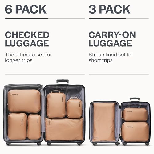 Ultralight Compression Packing Cubes for Travel (3 Count)