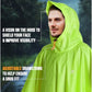 Hooded Rain Poncho for Adult Waterproof Lightweight Raincoat