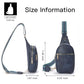 Sling Bag for Women Vegan Leather Small Fanny Pack Crossbody Bags Chest Bag for Women Navy Blue