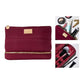 Quilted Makeup Bag with Brush Case