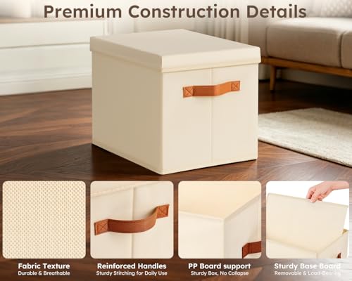 Storage Bins with Lids (4 Count)