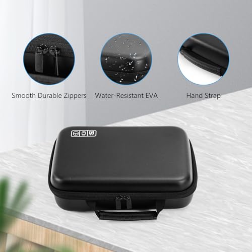 Hard Travel Electronic Organizer Case for MacBook Power Adapter Chargers Cables Power Bank Apple Magic Mouse Apple Pencil USB Flash Disk SD Card Small Portable Accessories Bag