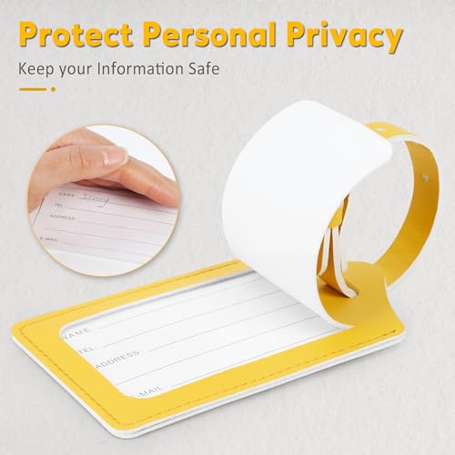 2 Pack Luggage Tags for Suitcases Airplane Travel Essentials (2 Count)