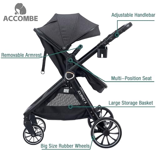 2-in-1 Convertible Baby Stroller for Newborn to Toddler