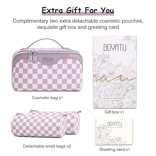 Travel Makeup Bag Organizer Cosmetic Bag (3 Count)
