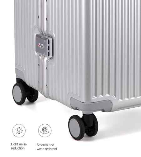 Super Large Aluminum Frame Checked Zipperless Luggage