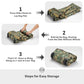 45/80/100L Rolling Duffel Bag with Wheels, X-Large Durable Travel Duffle + Toiletry Bag, Heavy Duty, Packable with Shoulder Straps- Use as Luggage or Backpack (Camouflage)