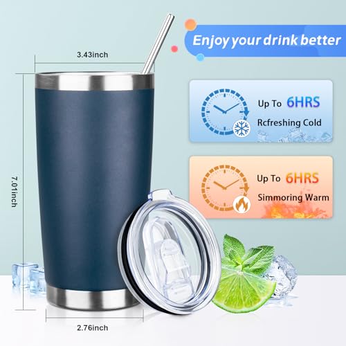 20oz Tumbler with Straw and Brush