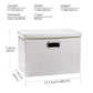 Large Stackable Storage Bins with Lids [5 (5 Count)
