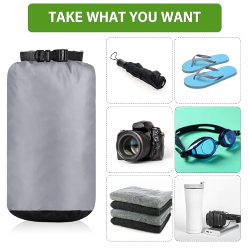 6 Pcs Waterproof Dry Bag Set for Kayaking & Camping (6 Count)