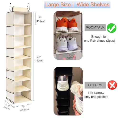 Large Sized Hanging Shoe Organizer 8 (8 Count)