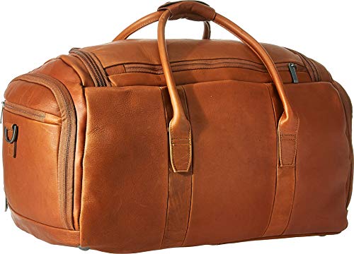 Duff Guy Colombian Leather 20" Single Compartment Top Load Travel Duffel Bag