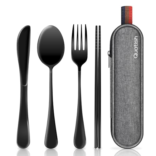 Travel Utensils with Case (5 Count)