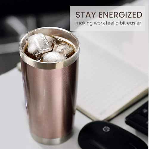 20oz Tumbler 12 Pack Double Wall Vacuum Insulated Travel Mug Bulk (12 Count)